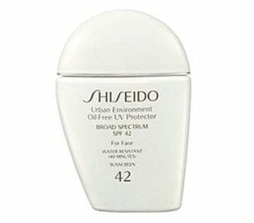 shiseido sunscreen for face